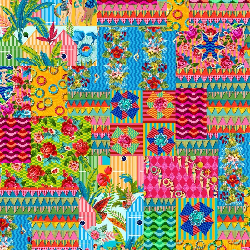 PRE - Order Rivera by Odile Bailloeul - 108" Wide Back - Free Patch Rivera QBOB003.BRIGHT - Half Yard - November 2026 - Modern Fabric Shoppe