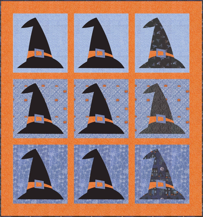 PRE - ORDER Robin Pickens - Hester's Hat Quilt Kit - featuring Coven - June 2026 - Modern Fabric Shoppe