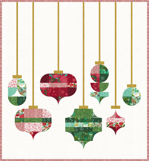 PRE-ORDER Robin Pickens-Ornamental Delight- White Quilt Kit- featuring Mum's Christmas- May 2027 - Modern Fabric Shoppe