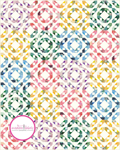 PRE-ORDER Rockhouse Quilt Kit featuring Love Letter by Lizzie House- January 2025 - Modern Fabric Shoppe