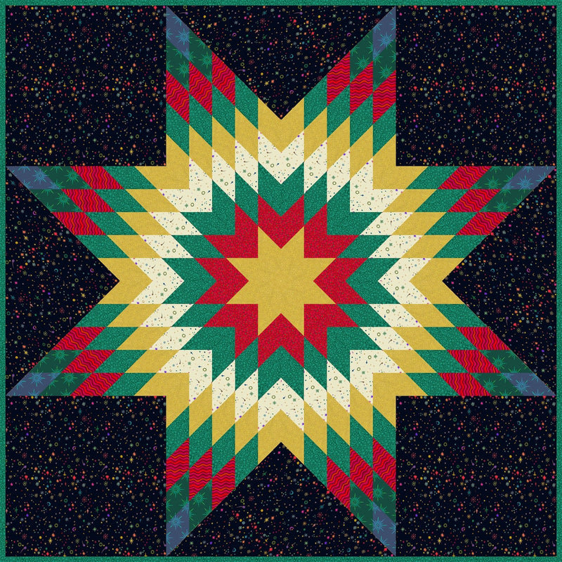 PRE-Order Sally Kelly- Celestial Lonestar Quilt Kit featuring Celestial Skies- May 2027 - Modern Fabric Shoppe