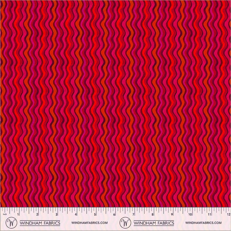 PRE-Order Sally Kelly- Celestial Skies- Atlas 55843D-4-Red- Half Yard- May 2027 - Modern Fabric Shoppe