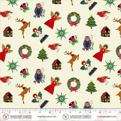 PRE-Order Sally Kelly- Celestial Skies- Pandora 55841D-2-Cream-Multi- Half Yard- May 2027 - Modern Fabric Shoppe