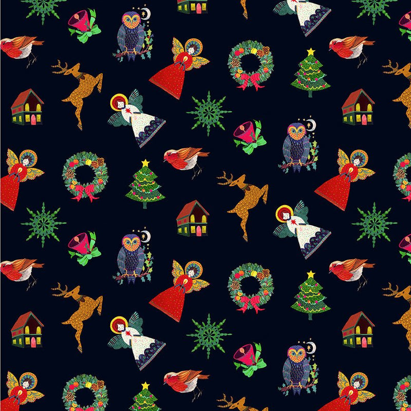 PRE-Order Sally Kelly- Celestial Skies- Pandora 55841D-3-NIght-Multi- Half Yard- May 2027 - Modern Fabric Shoppe