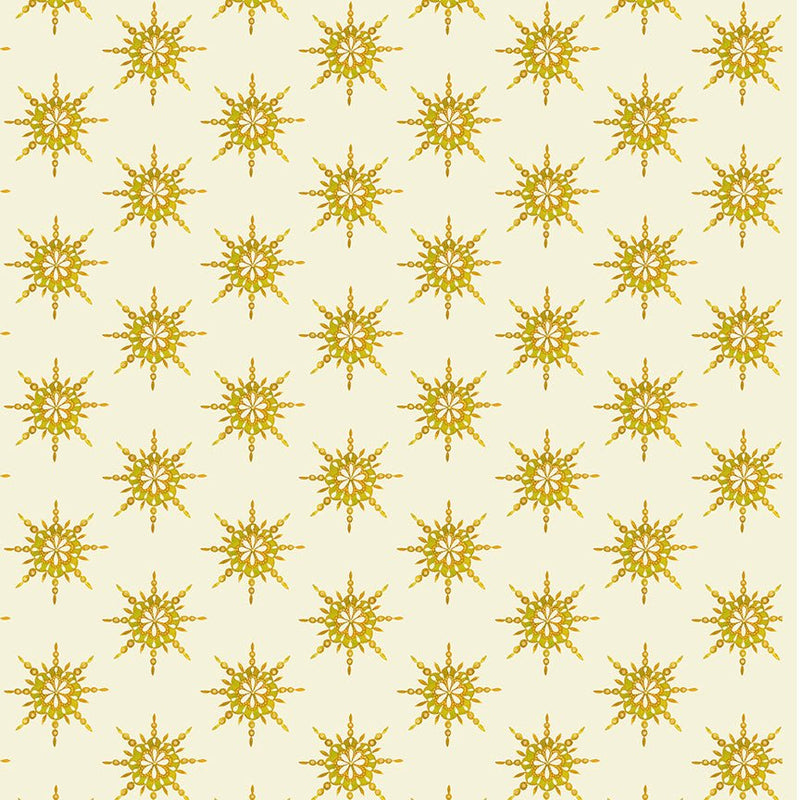 PRE-Order Sally Kelly- Celestial Skies- Starburst 55846DM-11-Cream/Gold- Half Yard- May 2027 - Modern Fabric Shoppe