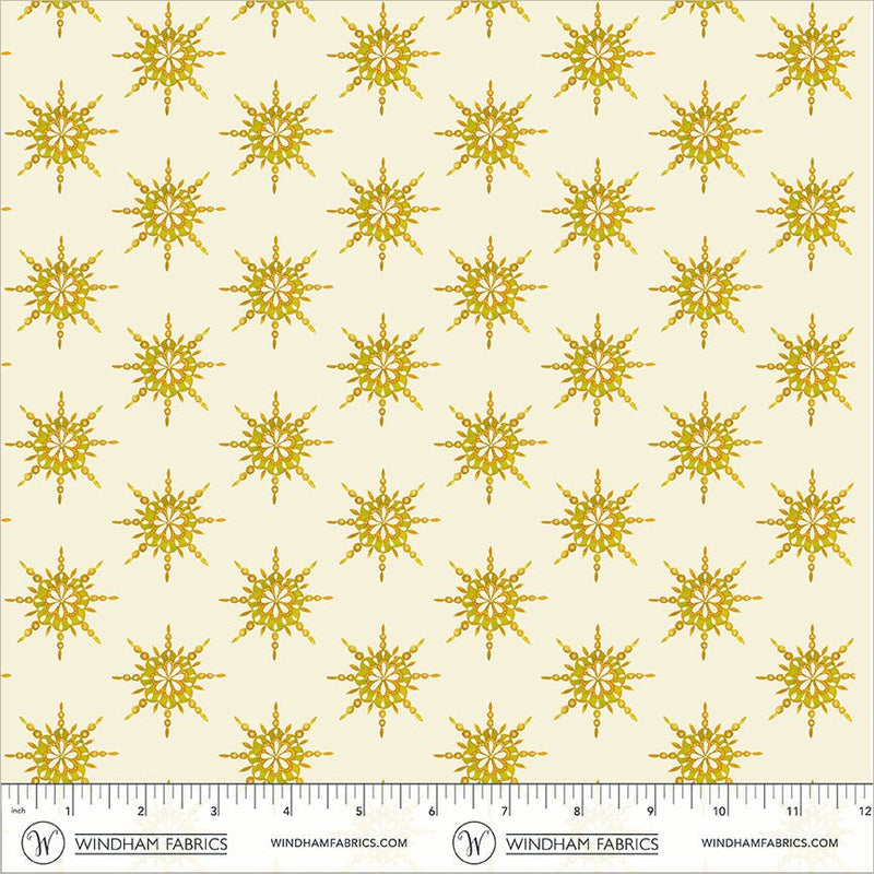 PRE-Order Sally Kelly- Celestial Skies- Starburst 55846DM-11-Cream/Gold- Half Yard- May 2027 - Modern Fabric Shoppe