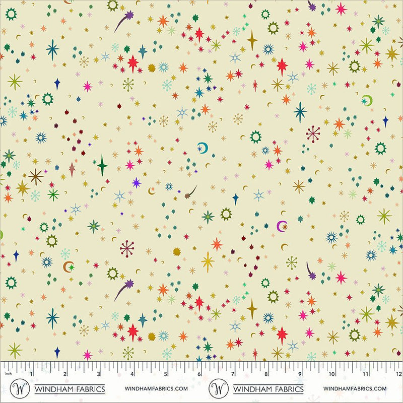 PRE-Order Sally Kelly- Celestial Skies- Stella Sky 55847D-2-Cream-Multi- Half Yard- May 2027 - Modern Fabric Shoppe