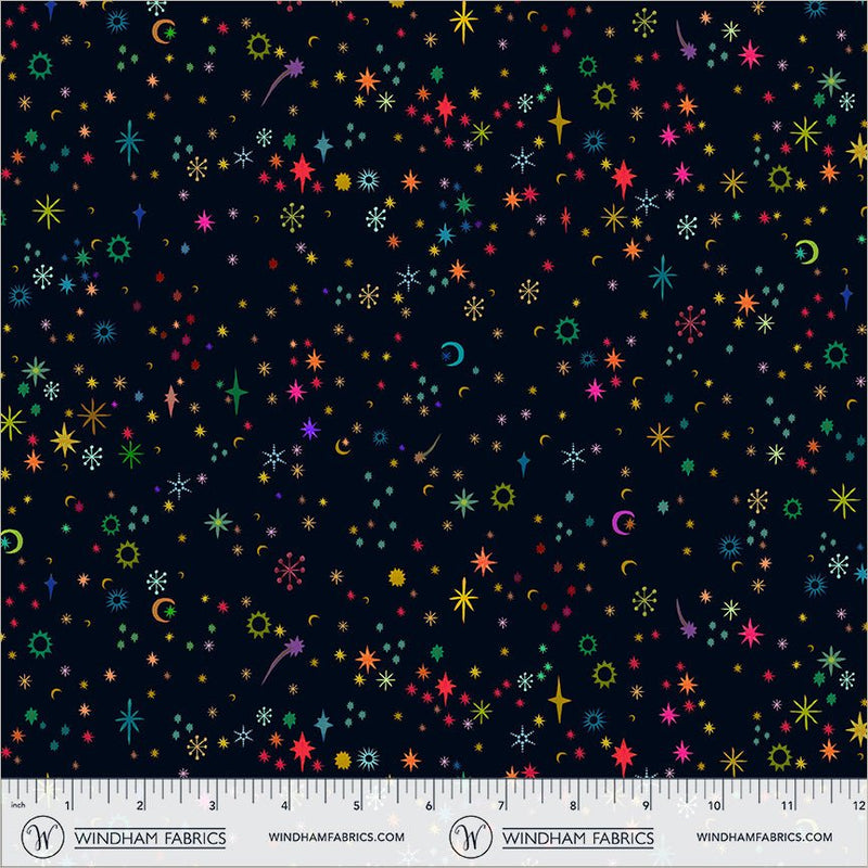 PRE-Order Sally Kelly- Celestial Skies- Stella Sky 55847D-3-Night-Multi- Half Yard- May 2027 - Modern Fabric Shoppe