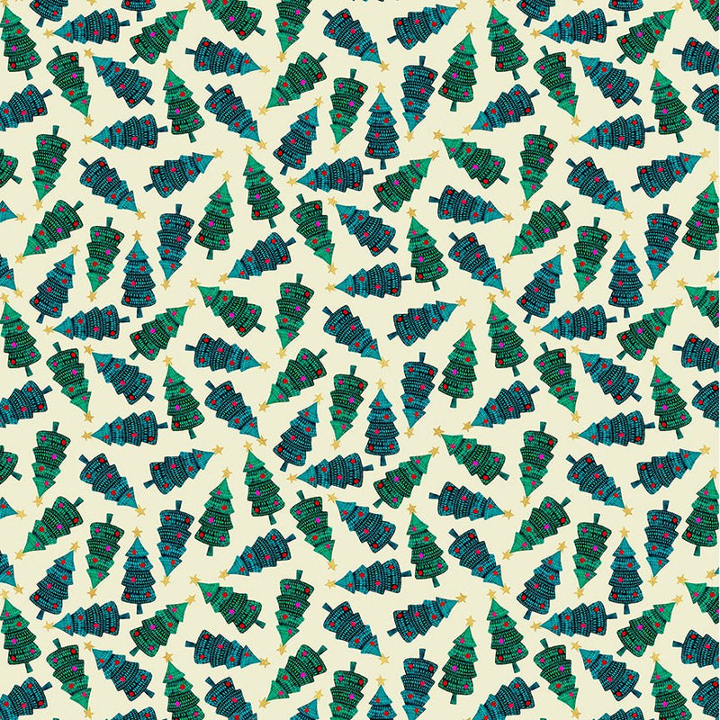 PRE-Order Sally Kelly- Celestial Skies- Taurus 55844DM-6-Cream/Green- Half Yard- May 2027 - Modern Fabric Shoppe