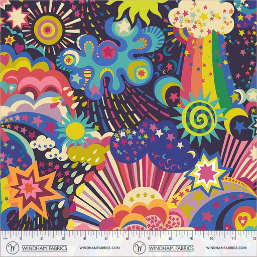 PRE-Order Sally Kelly- Cosmos- Deep Space 55148D-1 - Half Yard- November 2026 - Modern Fabric Shoppe