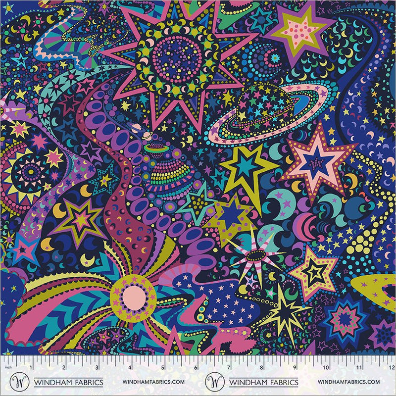 PRE-Order Sally Kelly- Cosmos- Deep Space 55149D - Half Yard- November 2026 - Modern Fabric Shoppe