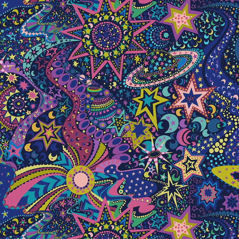 PRE-Order Sally Kelly- Cosmos- Deep Space 55149D - Half Yard- November 2026 - Modern Fabric Shoppe