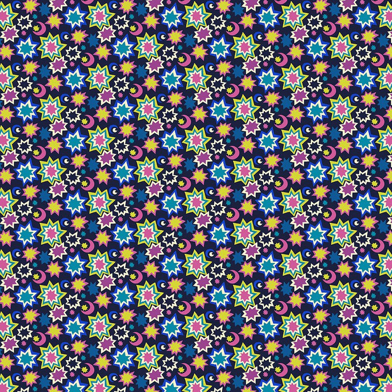 PRE-Order Sally Kelly- Cosmos- Deep Space 55152D-1 - Half Yard- November 2026 - Modern Fabric Shoppe