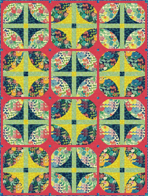 PRE - Order Sally Kelly - Courtyard Checkerboard Quilt Kit featuring Sunshine - April 2026 - Modern Fabric Shoppe