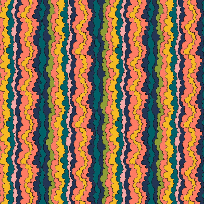 PRE - Order Sally Kelly - Sunshine - Aurora 54977D - 1 Indigo - Half Yard - April 2026 - Modern Fabric Shoppe