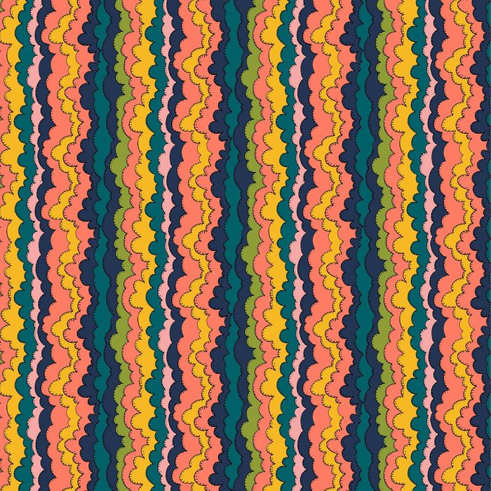 PRE - Order Sally Kelly - Sunshine - Aurora 54977D - 1 Indigo - Half Yard - April 2026 - Modern Fabric Shoppe