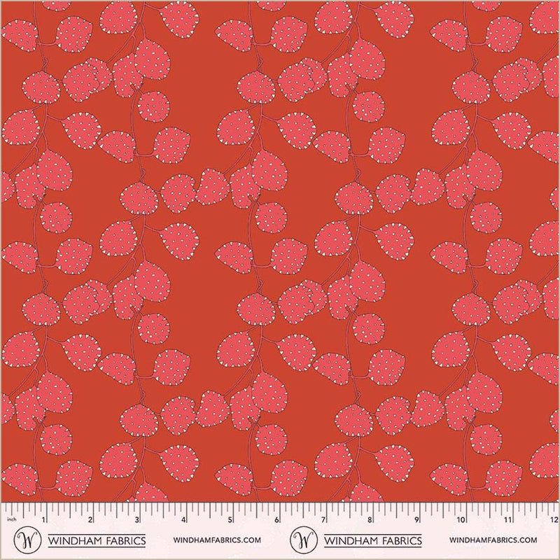 PRE - Order Sally Kelly - Sunshine - Honesty 54979D - 4 Crimson Half Yard - April 2026 - Modern Fabric Shoppe