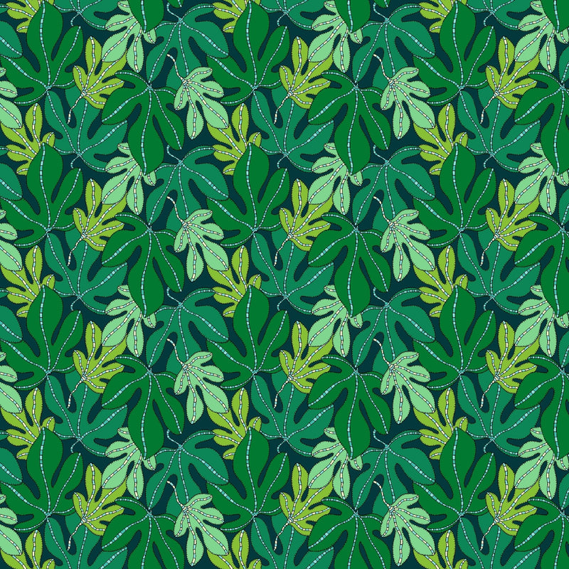 PRE - Order Sally Kelly - Sunshine - Monstera 54976D - 6 Forest - Half Yard - April 2026 - Modern Fabric Shoppe