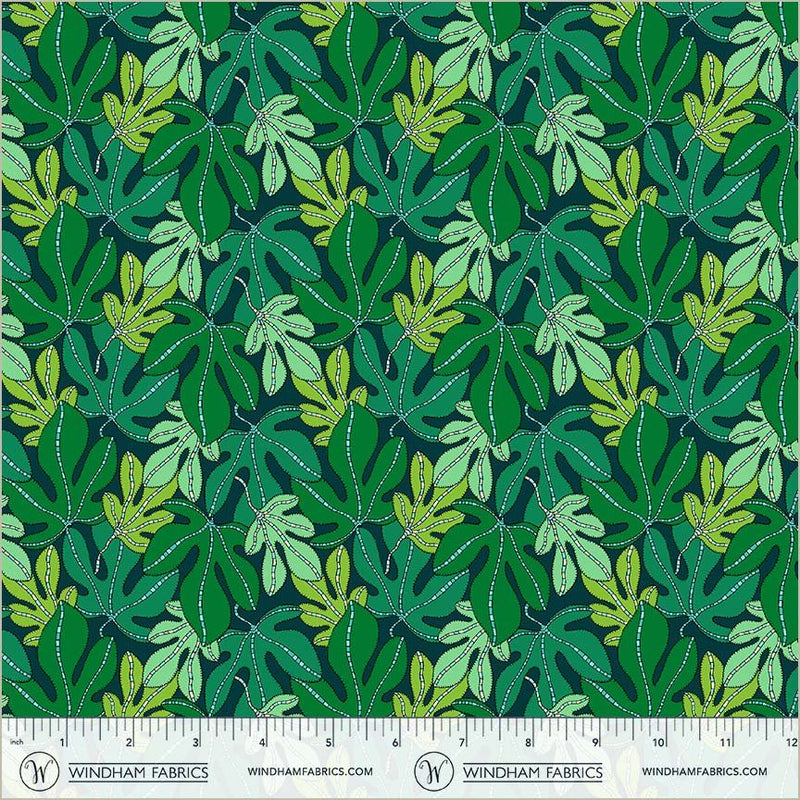 monstera plant fabric PRE-Order Sally Kelly- Sunshine- Monstera 54976D-6 Forest- Half Yard- April 2026