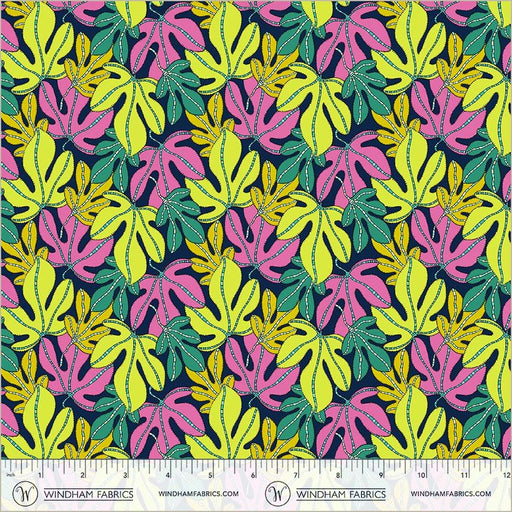 PRE - Order Sally Kelly - Sunshine - Monstera 54976D - X Multi - Half Yard - April 2026 - Modern Fabric Shoppe