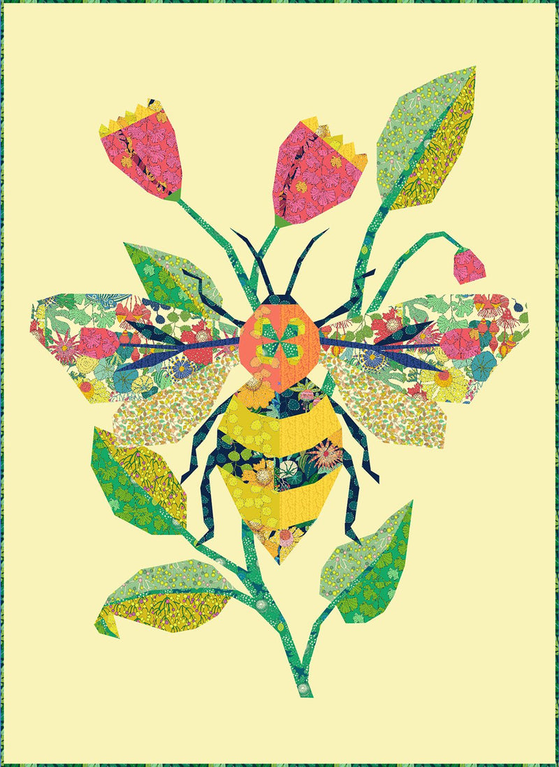 PRE - Order Sally Kelly - The Honey Bee Quilt Kit featuring Sunshine - April 2026 - Modern Fabric Shoppe