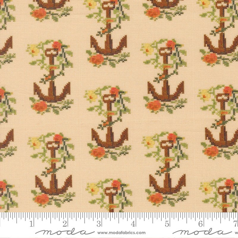 PRE - ORDER Saltwater by Cathy Holden - Natural 39574 11 - Half Yard - March 2026 - Modern Fabric Shoppe
