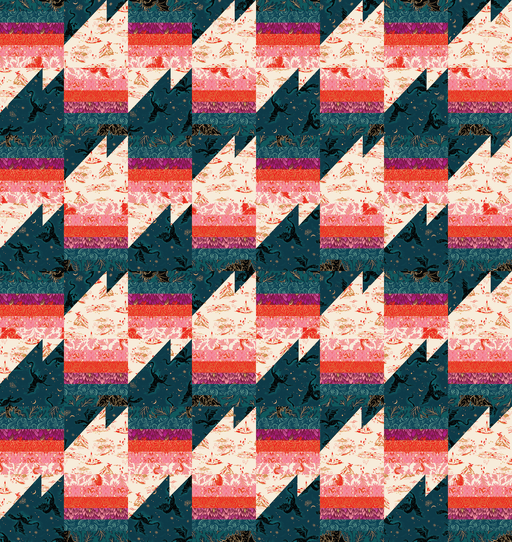 PRE - ORDER Sarah Watts - Falcon Ridge Quilt Kit featuring Fire Glow - April 2026 - Modern Fabric Shoppe