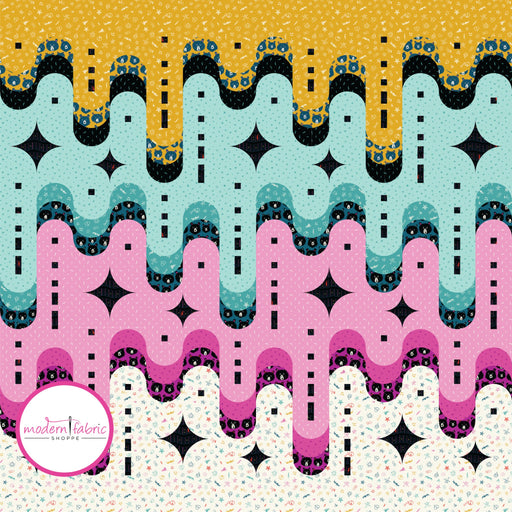 PRE-ORDER Sarah Watts- Jelly Stars Quilt Kit featuring Teddy & the Bear- October 2024 - Modern Fabric Shoppe