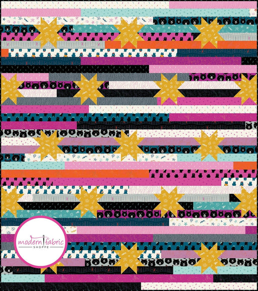 PRE-ORDER Sarah Watts- Jelly Stars Quilt Kit featuring Teddy & the Bear- October 2024 - Modern Fabric Shoppe