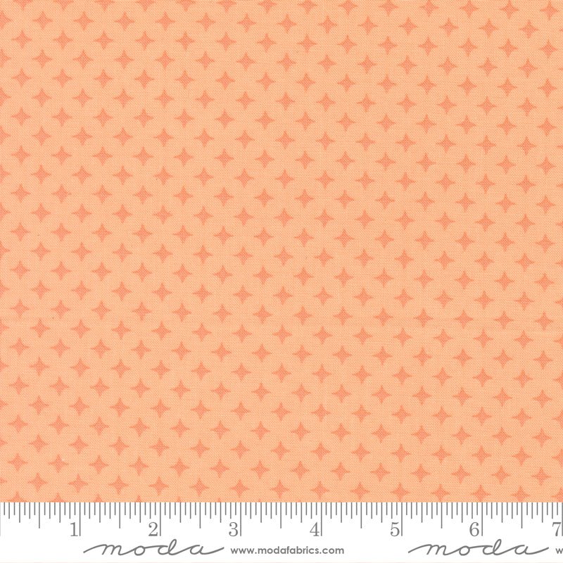 PRE - Order Scenery by Elizabeth Hartman - Diamonds Cantaloupe 51275 19 - Half Yard - May 2026 - Modern Fabric Shoppe