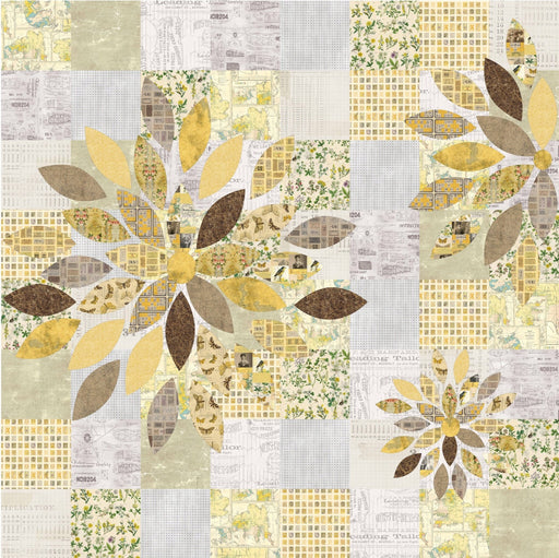 PRE - ORDER Scrap Petal - Yellow Quilt Kit featuring Electric Elements - Yellow by Tim Holtz - January 2025 - Modern Fabric Shoppe