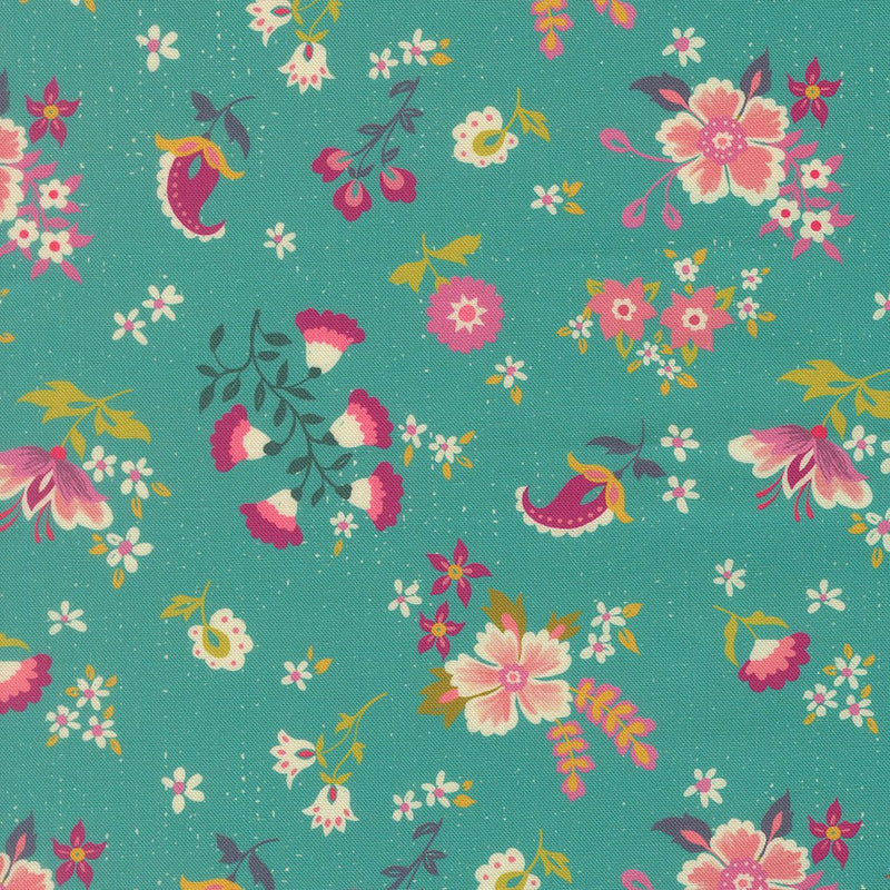 PRE - Order Sitara by Crystal Manning - Davina Blue Chili 11982 16 - Half Yard - September 2026 - Modern Fabric Shoppe