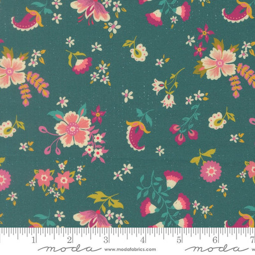 PRE - Order Sitara by Crystal Manning - Davina Dark Teal 11982 14 - Half Yard - September 2026 - Modern Fabric Shoppe