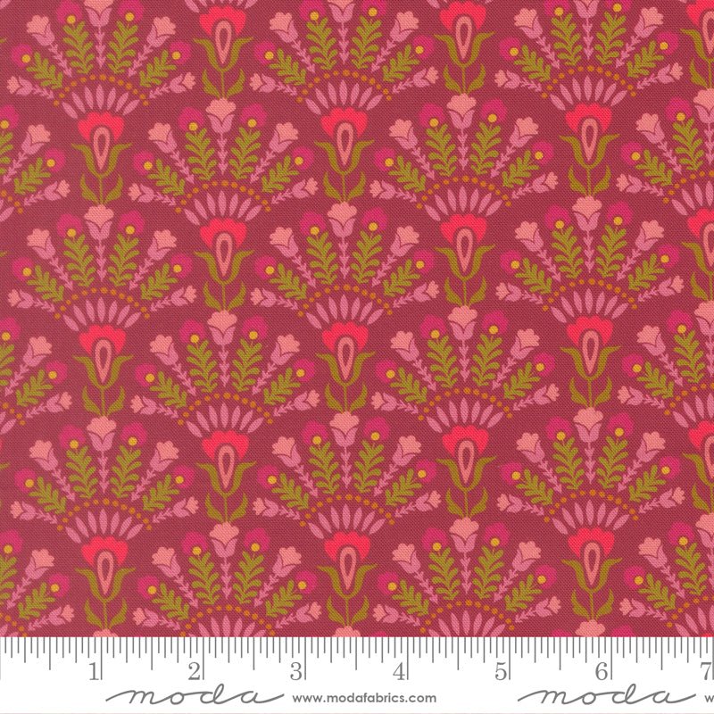 PRE - Order Sitara by Crystal Manning - Opaline Rose Wine 11983 20 - Half Yard - September 2026 - Modern Fabric Shoppe