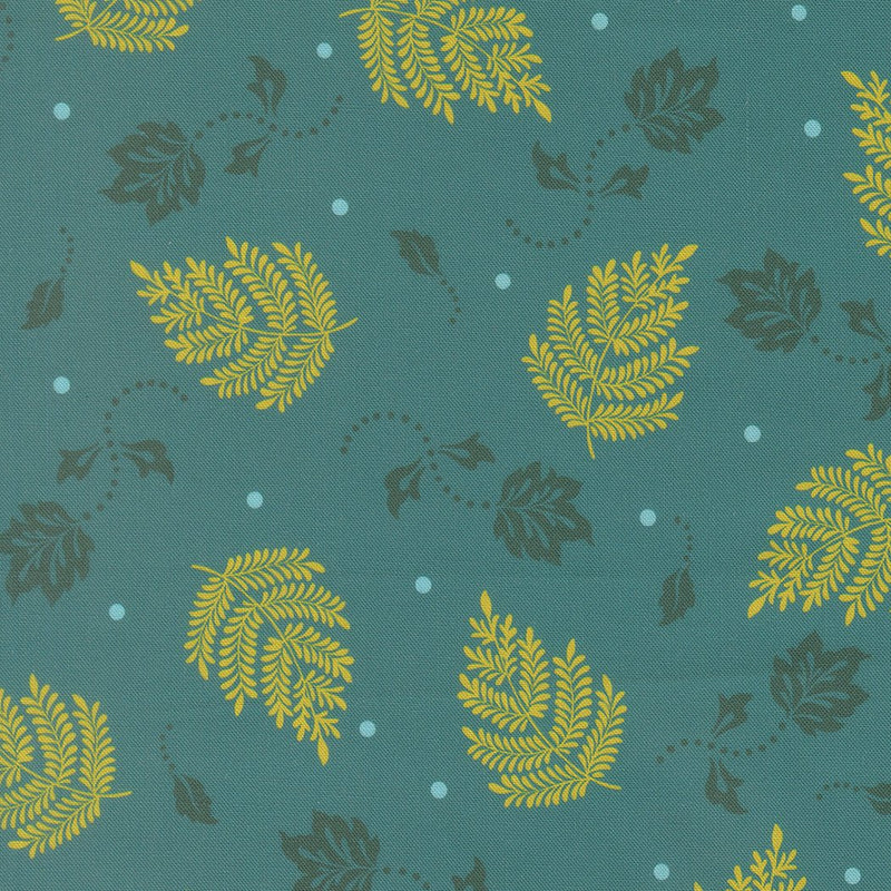 PRE - Order Sitara by Crystal Manning - Paisley Leaf Lagoon 11986 15 - Half Yard - September 2026 - Modern Fabric Shoppe