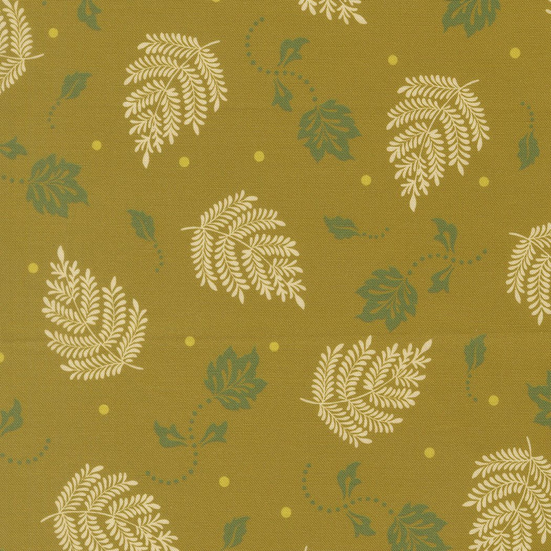 PRE - Order Sitara by Crystal Manning - Paisley Leaf Olive 11986 17 - Half Yard - September 2026 - Modern Fabric Shoppe