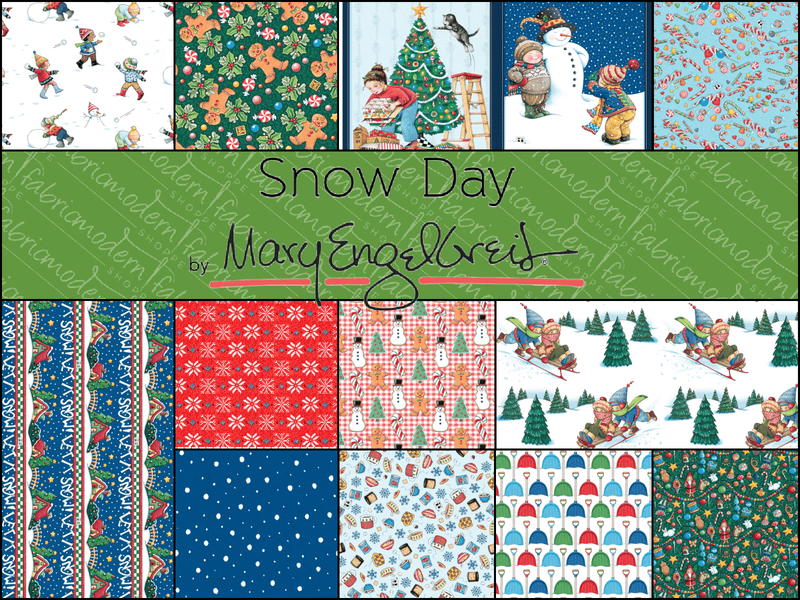 PRE - ORDER Snow Day by Mary Engelbreit - Half Yard Bundle - June 2026 - Modern Fabric Shoppe