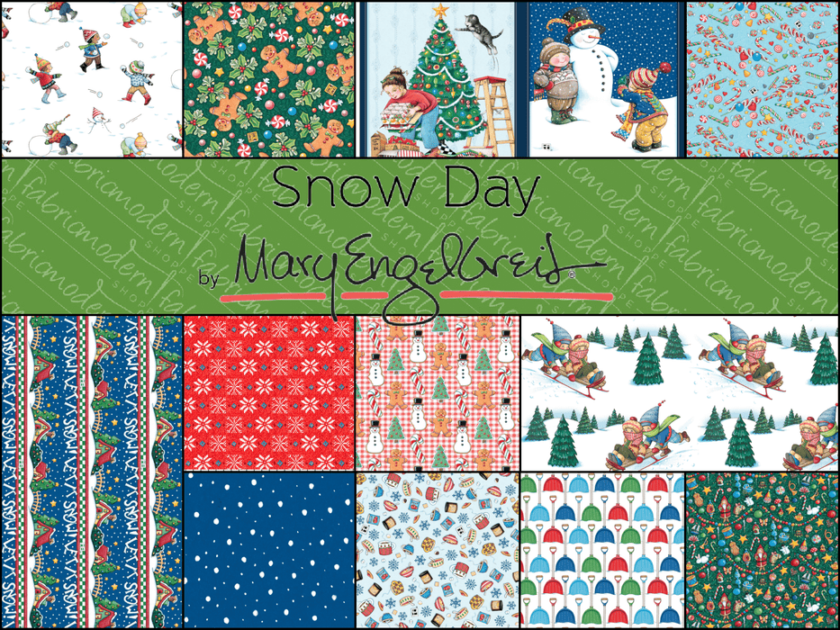 PRE - ORDER Snow Day by Mary Engelbreit - Half Yard Bundle - June 2026 - Modern Fabric Shoppe