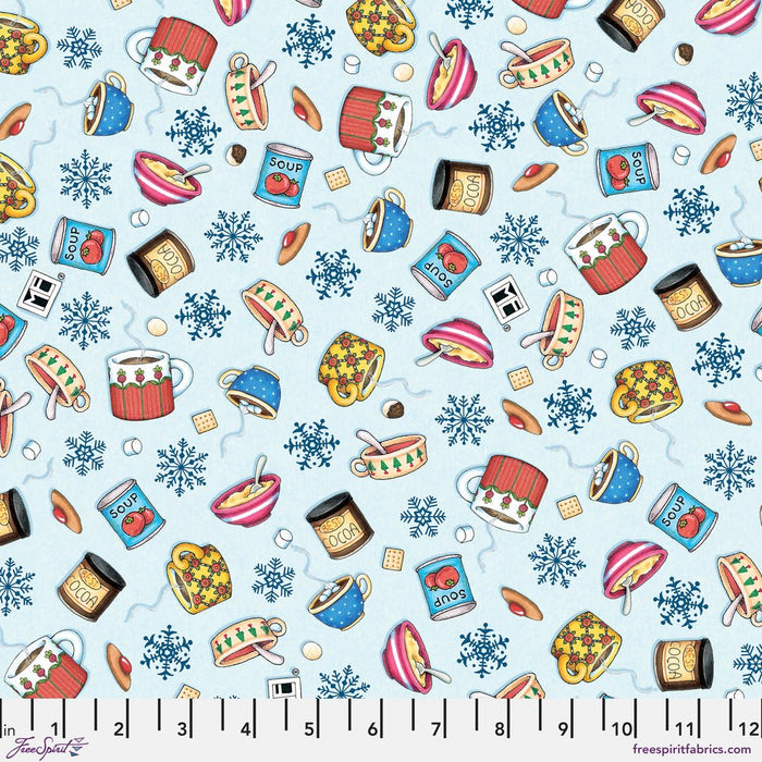 PRE - Order Snow Days by Mary Engelbreit - Cozy Cupboard PWMY033.MULTI - Half Yard June 2026 - Modern Fabric Shoppe