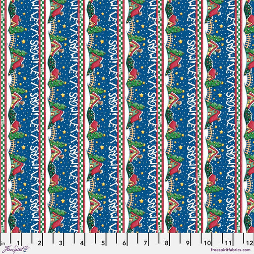PRE - Order Snow Days by Mary Engelbreit - Let it Snow PWMY037.BLUE - Half Yard June 2026 - Modern Fabric Shoppe