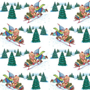 PRE - Order Snow Days by Mary Engelbreit - Sleddin' Spot PWMY042.WHITE - Half Yard June 2026 - Modern Fabric Shoppe