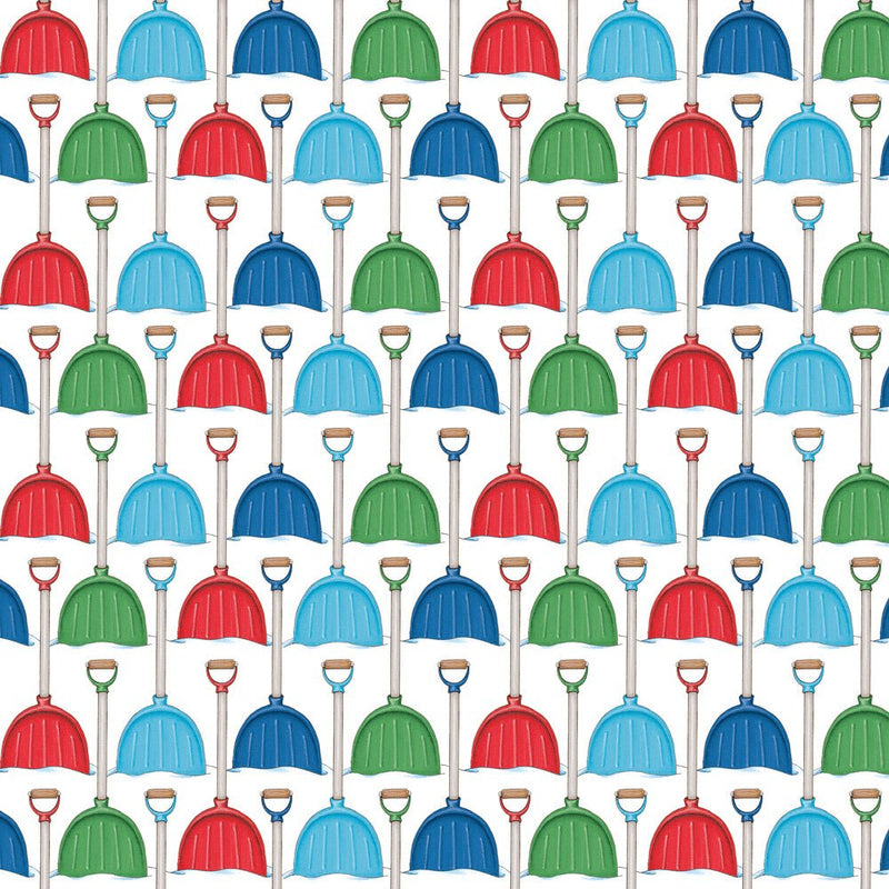 PRE - Order Snow Days by Mary Engelbreit - Snow Shovels PWMY032.WHITE - Half Yard June 2026 - Modern Fabric Shoppe