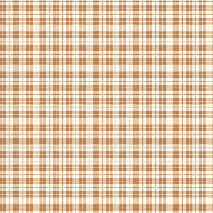 PRE - Order Snowfall by Pippa Shaw - Plaid 91037 - 32 Rust - Half Yard - June 2025 - Modern Fabric Shoppe