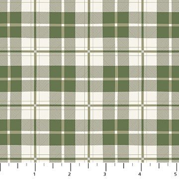 PRE - Order Snowfall by Pippa Shaw - Plaid 91037 - 71 Sage - Half Yard - June 2025 - Modern Fabric Shoppe