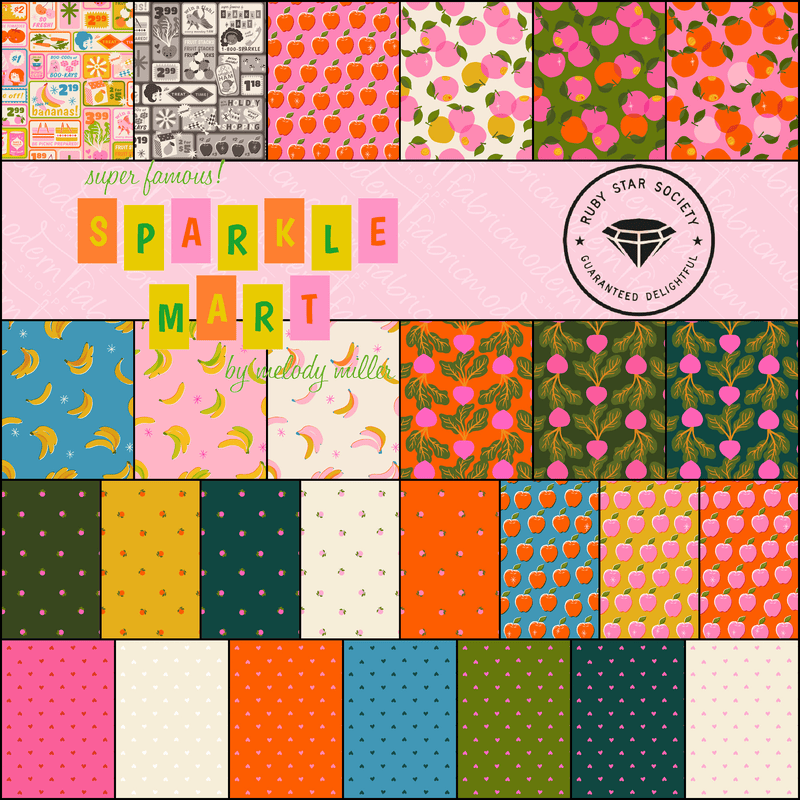 PRE-ORDER Sparkle Shopper by Melody Miller- Half Yard Bundle- March 2027 - Modern Fabric Shoppe