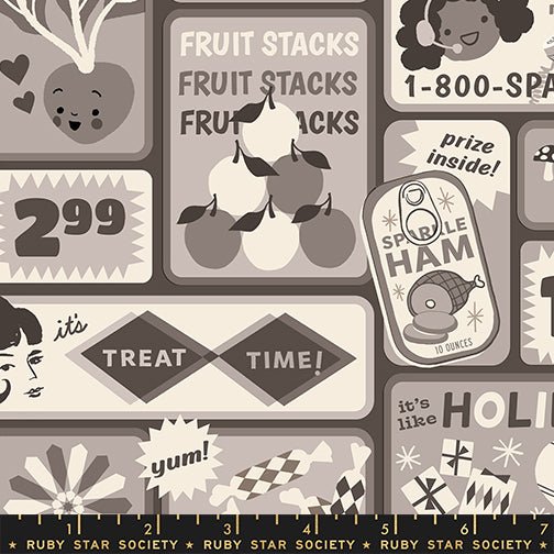 PRE-Order Sparkle Shopper by Melody Miller- Sparker Shopper RS 0125 15- Newsprint- Half Yard- March 2027 - Modern Fabric Shoppe