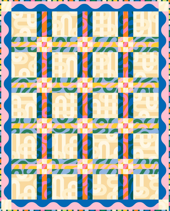 PRE - Order Square Dance Quilt Kit featuring Groove by Emily Van Hoff - May 2025 - Modern Fabric Shoppe