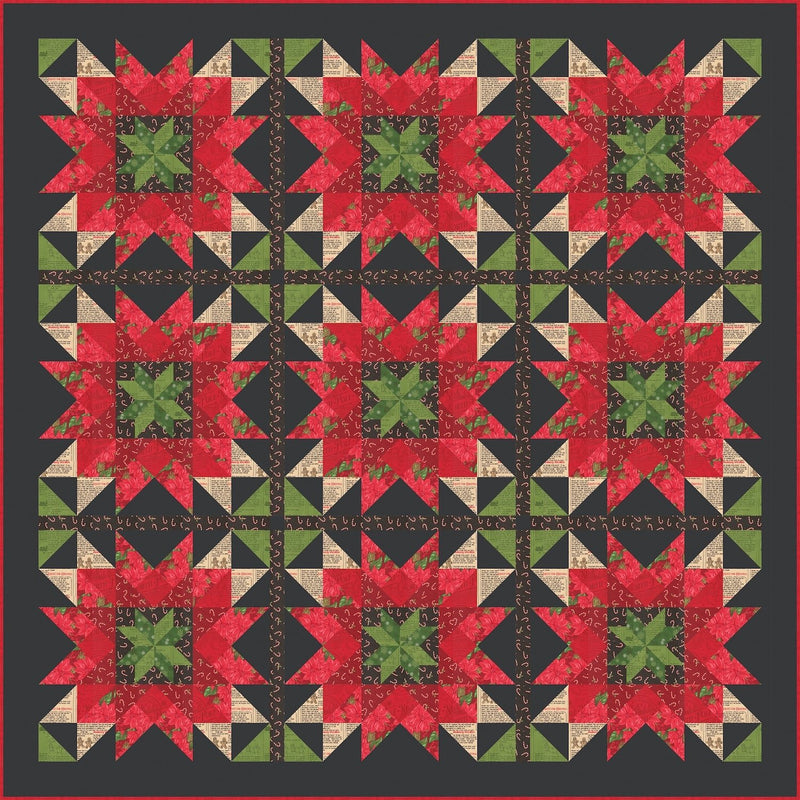 PRE - ORDER Stacy Iest Hsu - Holiday Flora Quilt Kit - featuring Holiday Cheer - May 2026 - Modern Fabric Shoppe