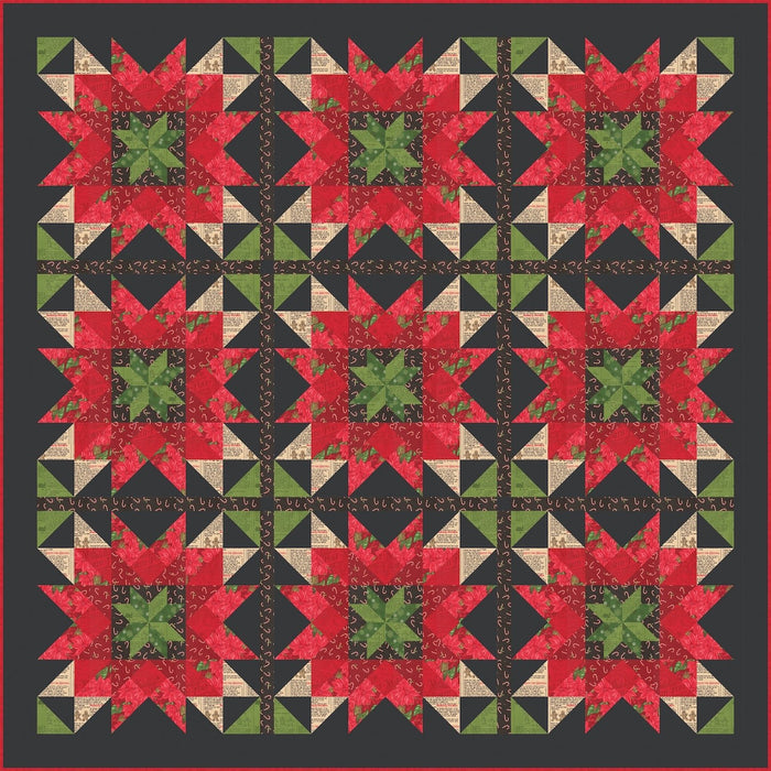 PRE - ORDER Stacy Iest Hsu - Holiday Flora Quilt Kit - featuring Holiday Cheer - May 2026 - Modern Fabric Shoppe