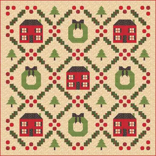 PRE - ORDER Stacy Iest Hsu - Home for the Holidays Quilt Kit - featuring Holiday Cheer - May 2026 - Modern Fabric Shoppe